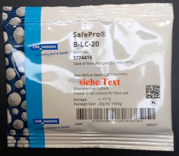 Starterkulturen-B-LC-20, Btl. 25 g / für 100 kg Rohwurst,B-LC 20,B-LC20
